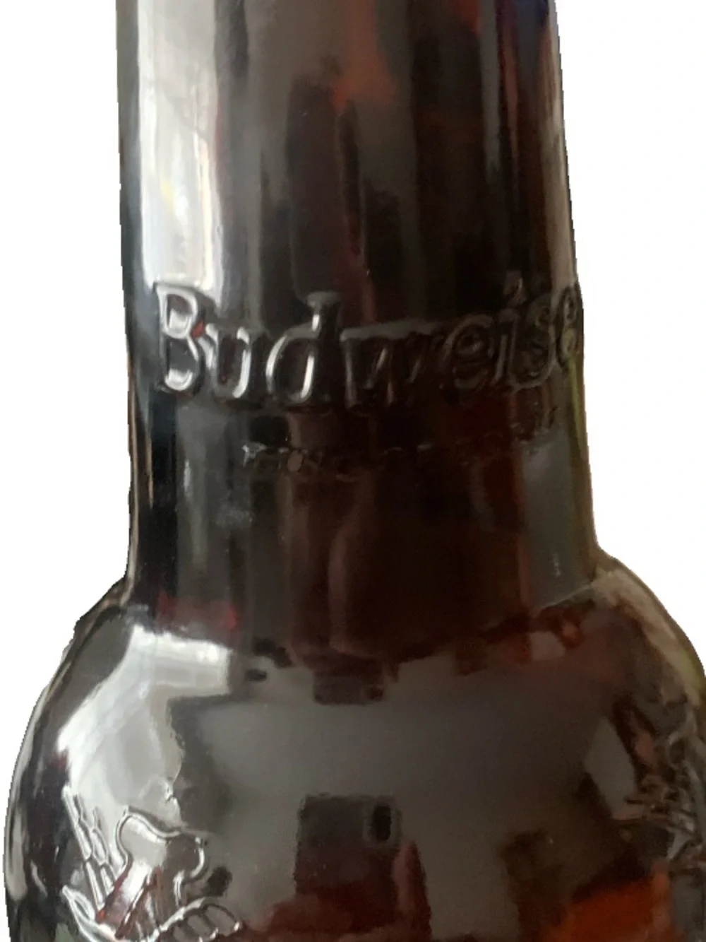 Vintage Budweiser Bud Halloween Limited Edition Bottle With Cap Hand Painted